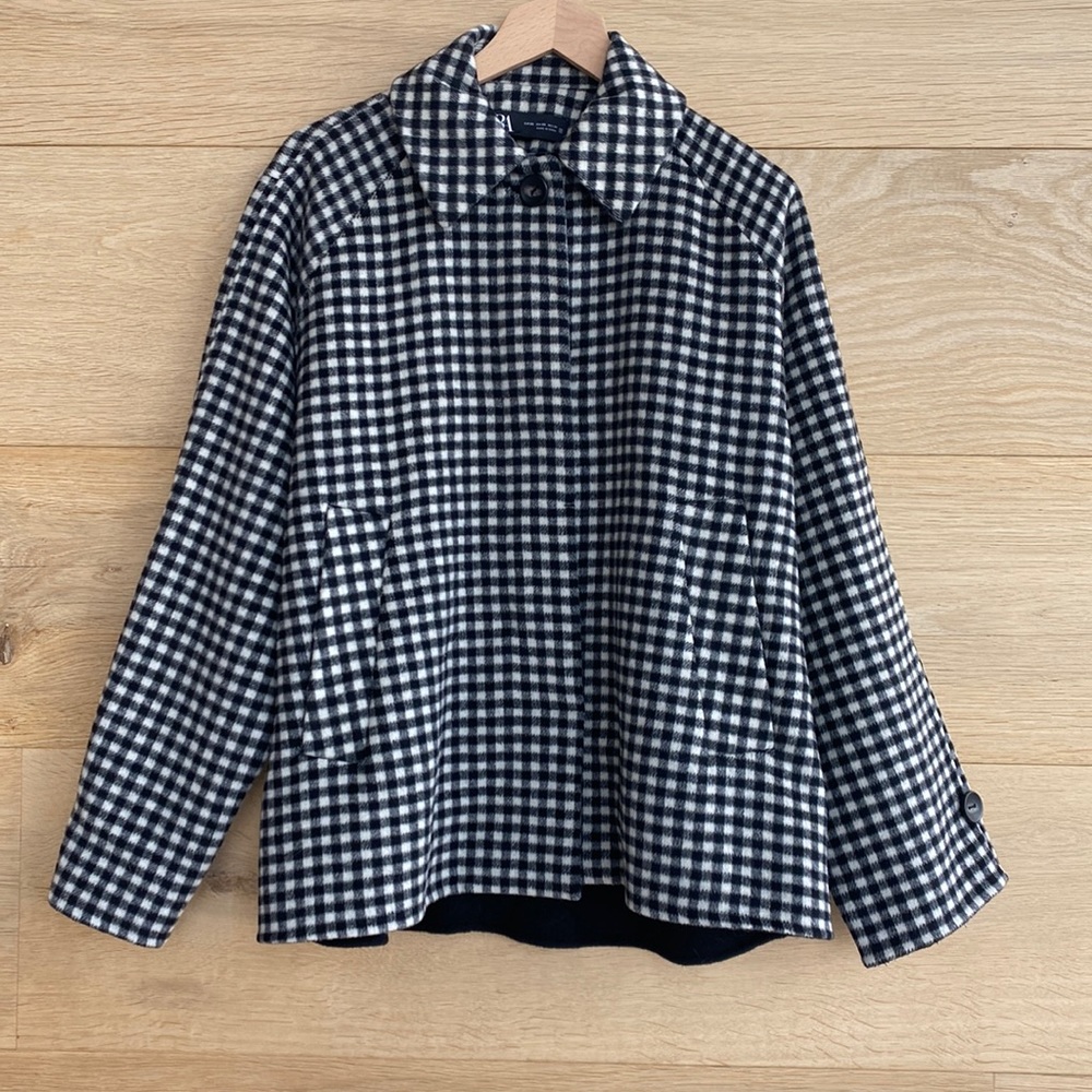Zara plaid coat
